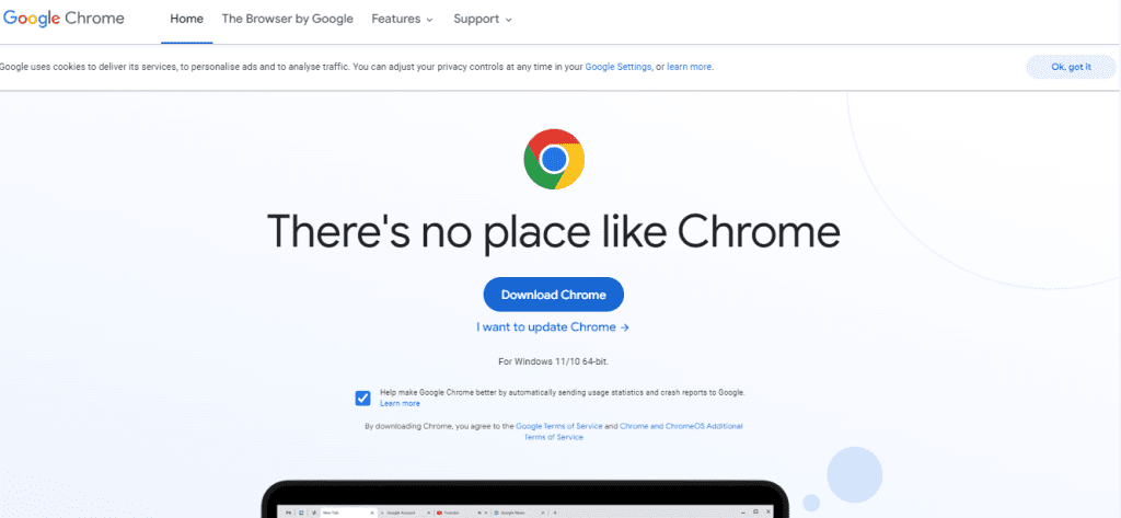 Google Chrome Web Browser