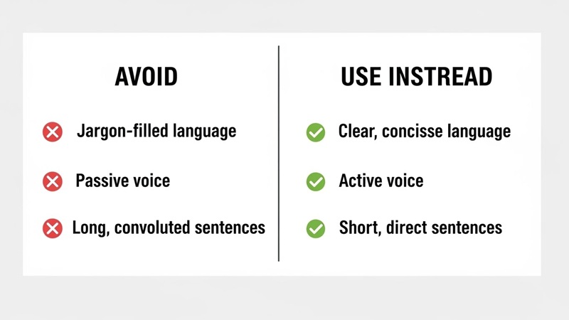 Avoid and Use Instead in writing