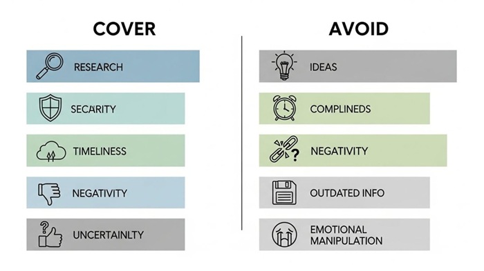 Cover and Avoid in writing