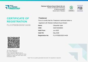 Pakistan Software Export Board Freelancer – Ghazanfar Iqbal